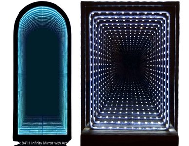 glass, mirror & infinity wall design