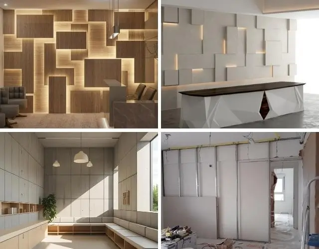 cement board wall design & partition