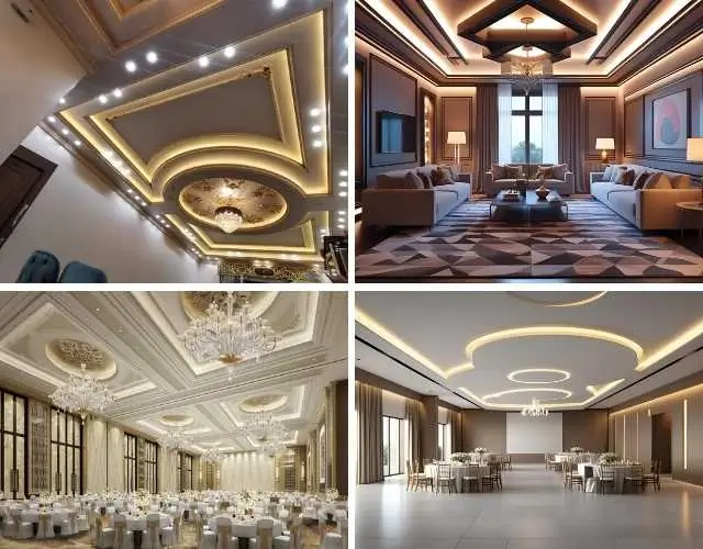 pop (plaster of paris) ceilings