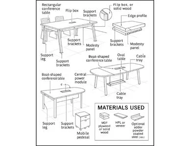 Industrial & Commercial Furniture conference tables